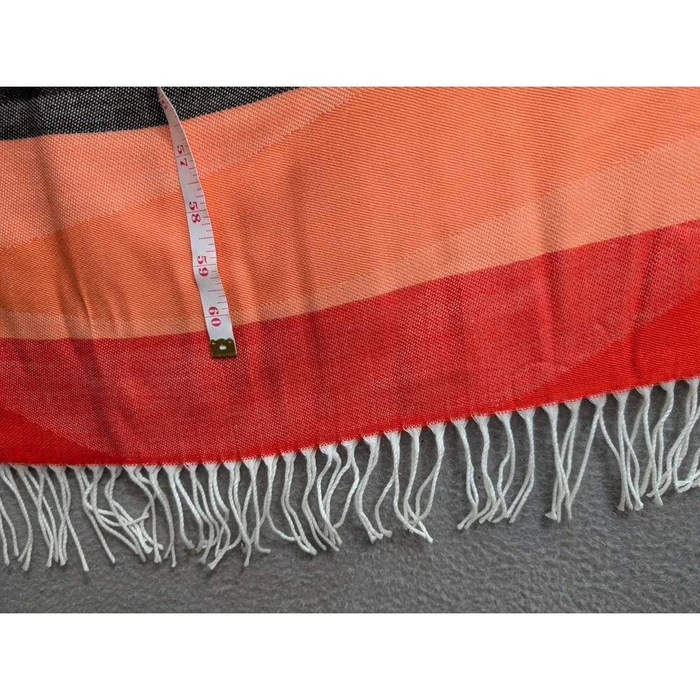 Boho Striped Fringe‎ Throw Blanket Sarong Beach Wrap Cover Ups Large 62
